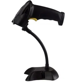 Premier Lector de Código de Barras Láser 1D MS3-1D USB, Escáner Ergonómico con Soporte de Sobremesa, Plug & Play para TPV, Supermercados y Retail